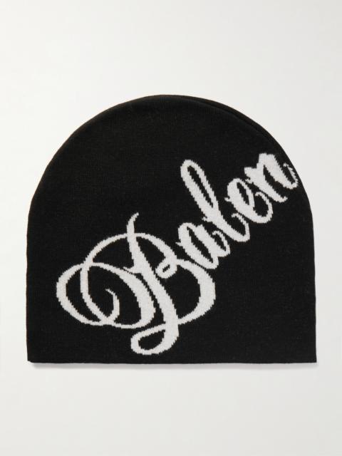 BALENCIAGA Intarsia-Knit Wool-Blend Beanie