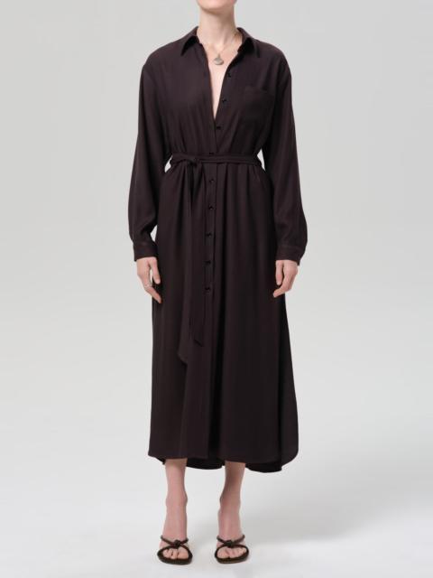 Citizens of Humanity Camillia Shirt Dress In Brown
