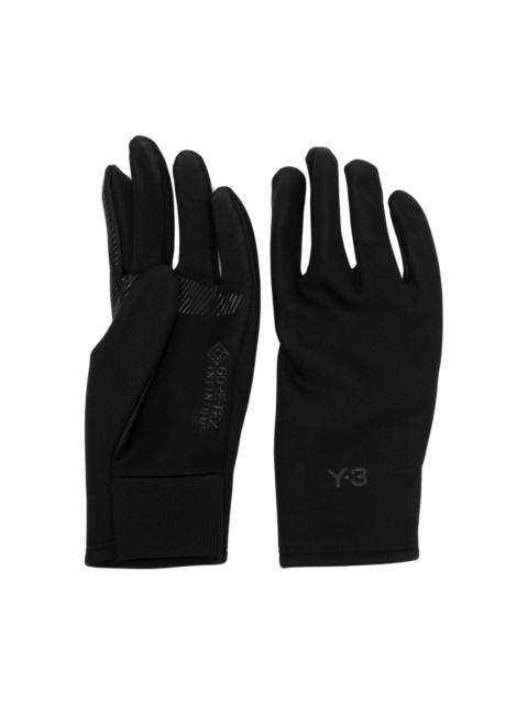 Y-3 logo-embossed anti-slip gloves