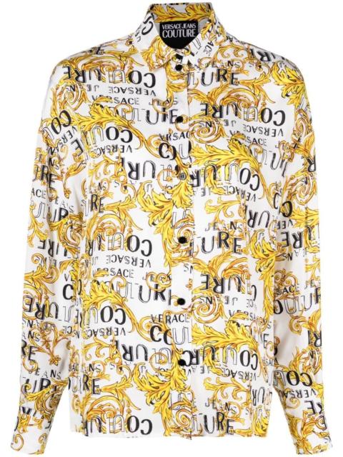 VERSACE JEANS COUTURE baroque logo-print shirt