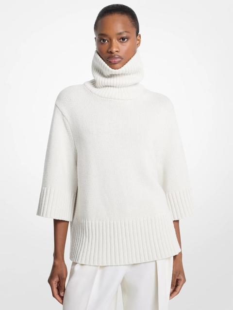 MICHAEL KORS COLLECTION Cashmere Funnel-Neck Sweater