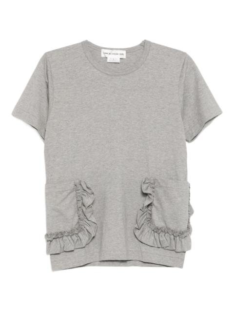 Comme des Garçons GIRL ruffled-pocket T-shirt