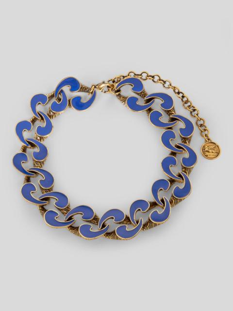 Etro ENAMELLED PAISLEY NECKLACE