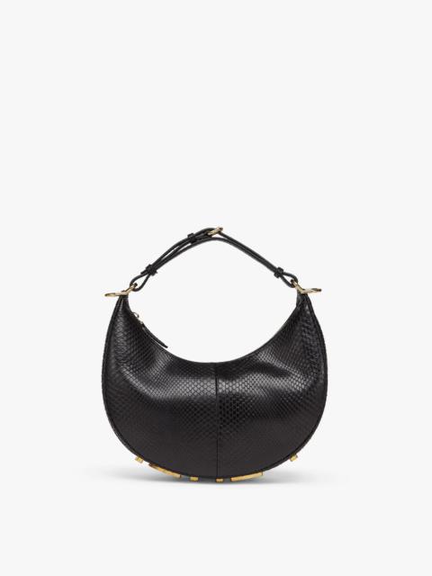 FENDI Black python leather bag