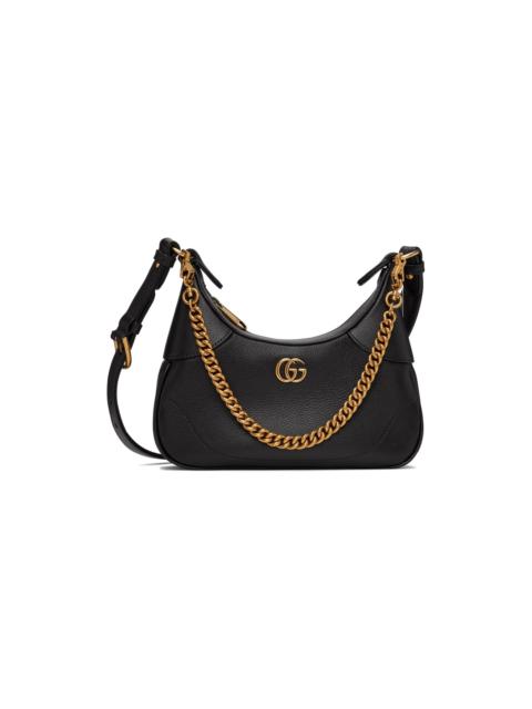 GUCCI Black Small Double G Aphrodite Shoulder Bag