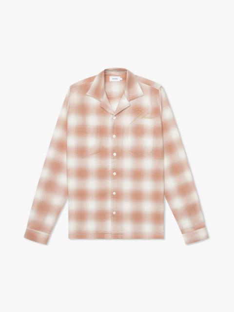 Rhude SAND PLAID FLANNEL