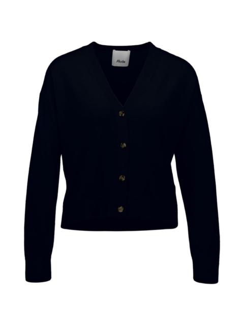 Allude button knitted cardigan