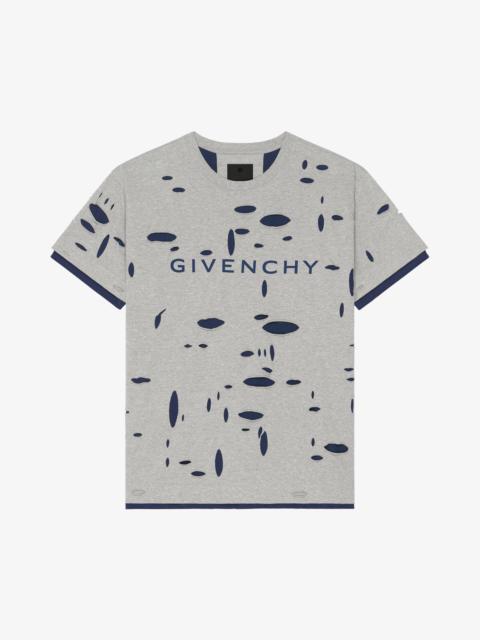 Givenchy GIVENCHY OVERSIZED T-SHIRT IN DESTROYED COTTON