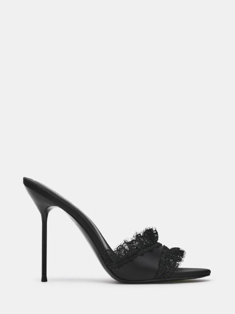 STEVE MADDEN DAVINA BLACK SATIN LACE
