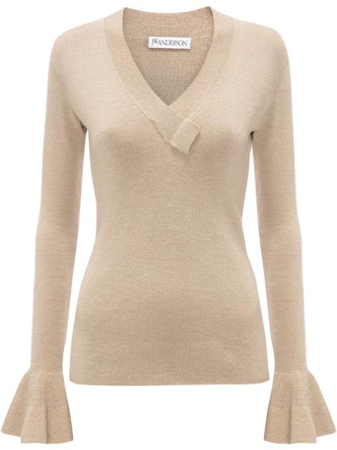 JW Anderson flared-cuff wool jumper