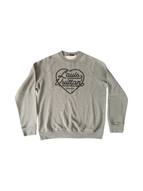 Heart printed crewneck sweatshirt