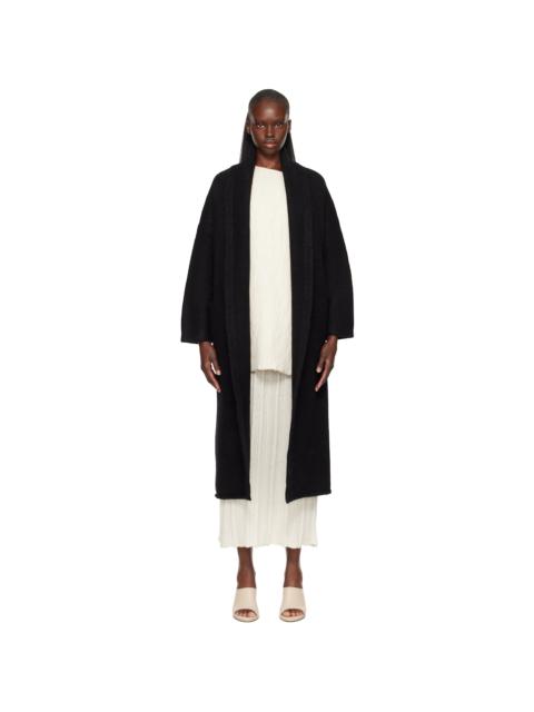 LAUREN MANOOGIAN Black Long Shawl Cardigan