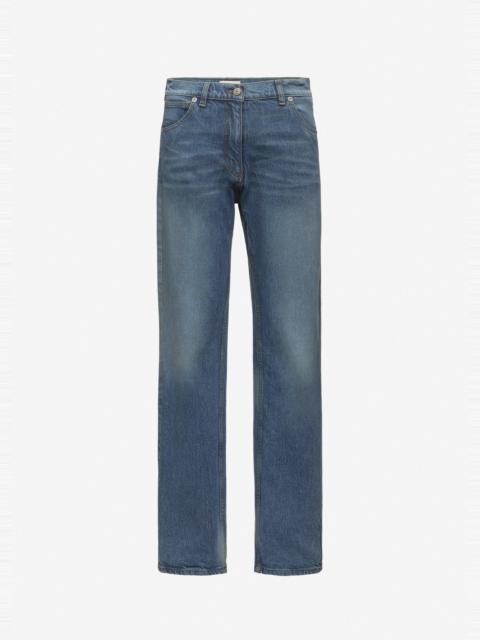 MAGDA BUTRYM Denim mid-waist straight-leg jeans in blue