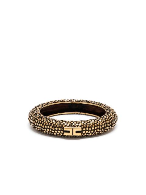 ELISABETTA FRANCHI Rigid textured bracelet