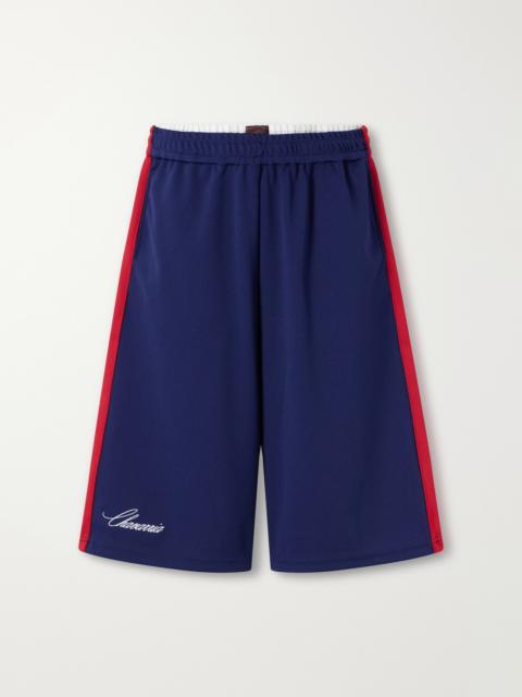 WILLY CHAVARRIA Oversized Striped Shell Shorts
