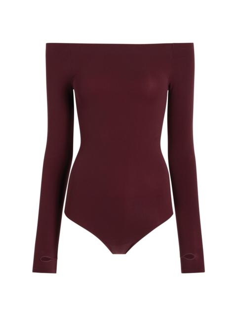 commando Women's Ballet Off-The-Shoulder Bodysuit - Raisin
