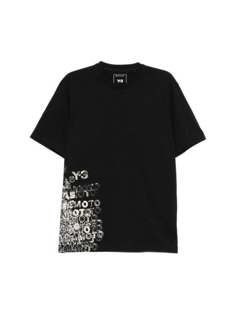 Y-3 Printed cotton t-shirt