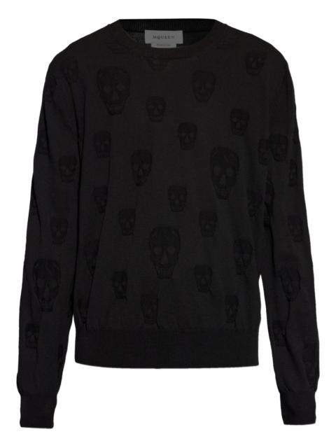 Alexander McQueen skull-pattern sweater