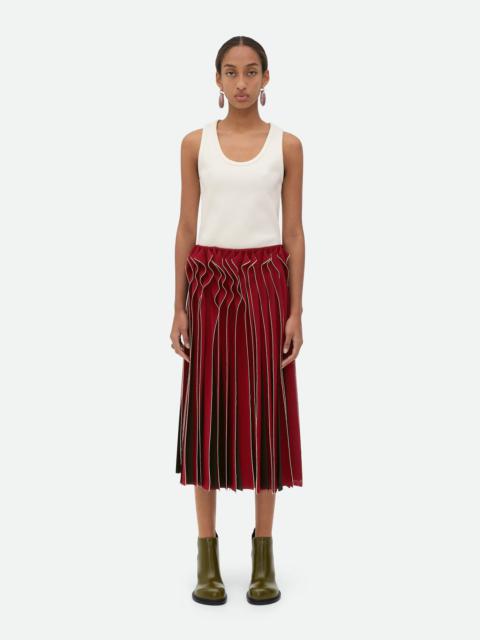 Bottega Veneta Nappa Leather Wrapped Skirt | REVERSIBLE