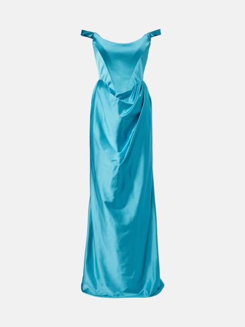 Vivienne Westwood Nova Camille satin bustier gown