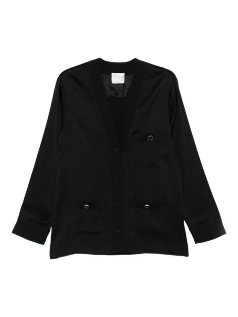 forte_forte button-up fitted jacket