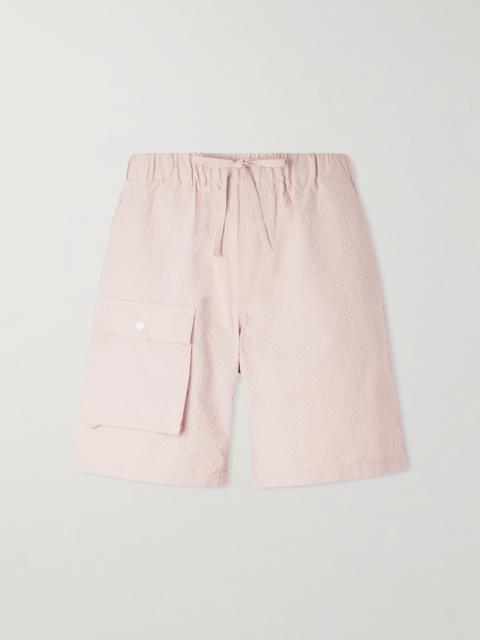 FrizmWORKS Straight-Leg Seersucker Shorts