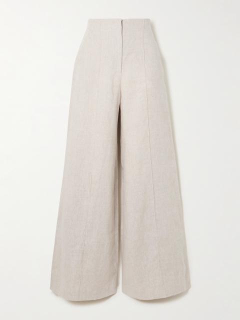 ANDRES OTALORA Encontrarte Linen Wide-leg Pants
