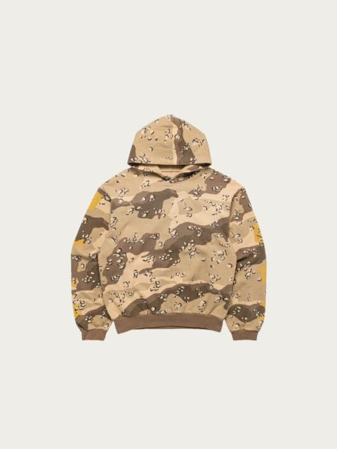 Kapital SWT Knit PECKISH CHOCO-CHIP Camo Hoodie - Beige