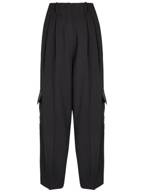 WALES BONNER Wales Bonner Reverb Pleated Wool Gabardine Trousers