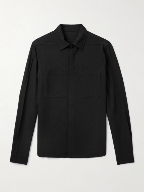 Rick Owens Wool-Crepe Shirt Black