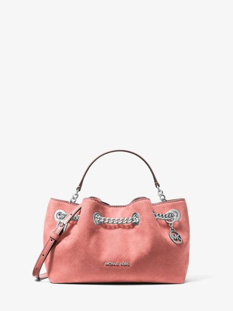 MICHAEL KORS Mina Small Polyester Microsuede Crossbody Bag