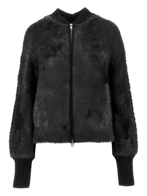 EMPORIO ARMANI faux-fur jacket
