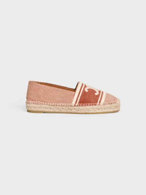 LES ESPADRILLES CELINE in TRIOMPHE JACQUARD CANVAS