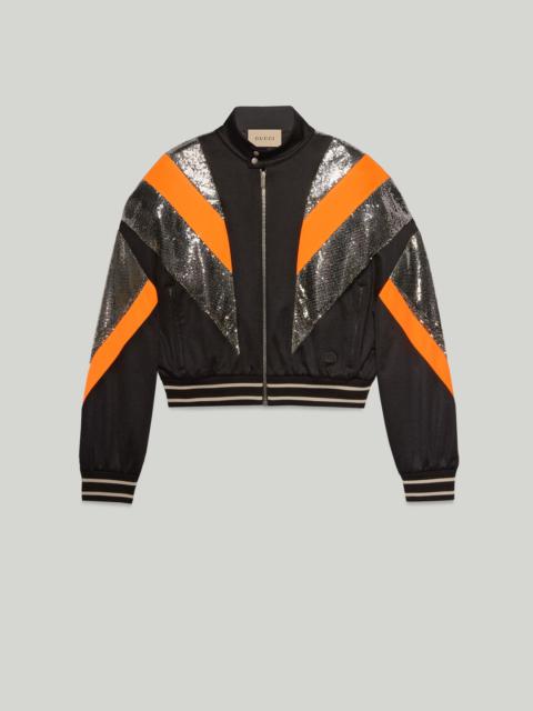 GUCCI Technical jersey zip jacket