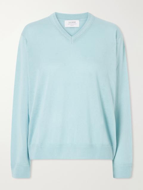 LA LIGNE Ben Silk, Wool And Cashmere-blend Knit Sweater