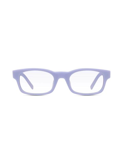 49mm Blue Rectangular Blue Light Blocking Glasses