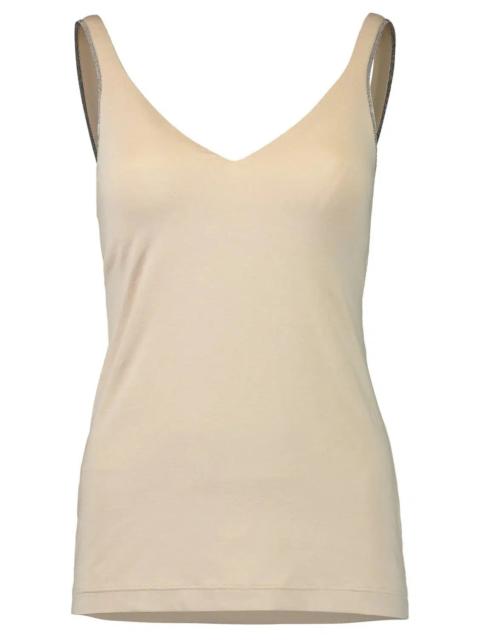 Brunello Cucinelli Monili Strap Tank Top