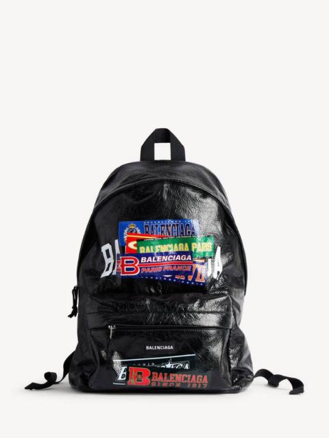 BALENCIAGA Men's Explorer Backpack in Black/multicolor