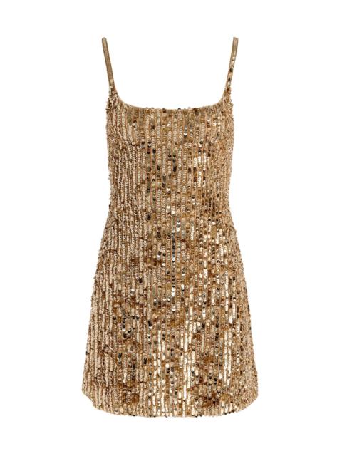 Alice + Olivia NINA EMBELLISHED MINI DRESS