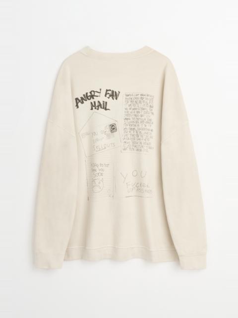 Our Legacy Slack Sweatshirt Angry Fan Mail Print