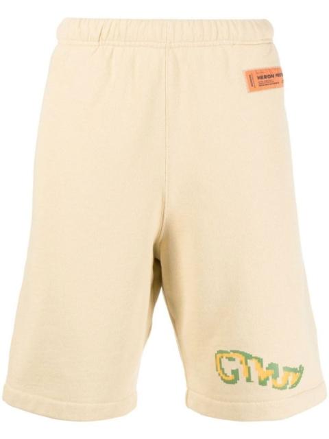 Heron Preston logo-embellished track shorts