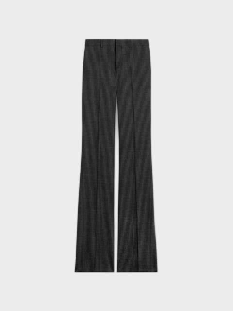 CELINE FLARED PANTS IN STRIPED WOOL FABRIC