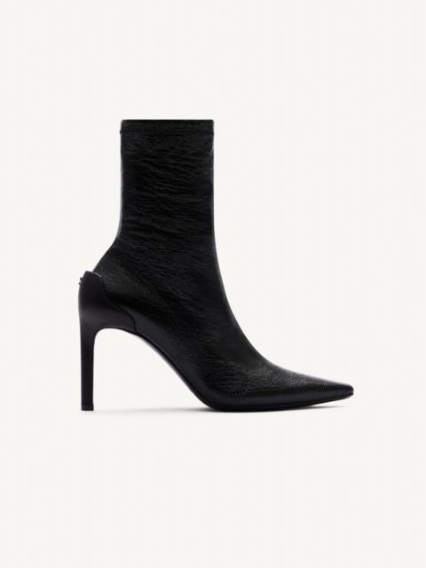 courrèges STILETTO VINYL ANKLE BOOTS