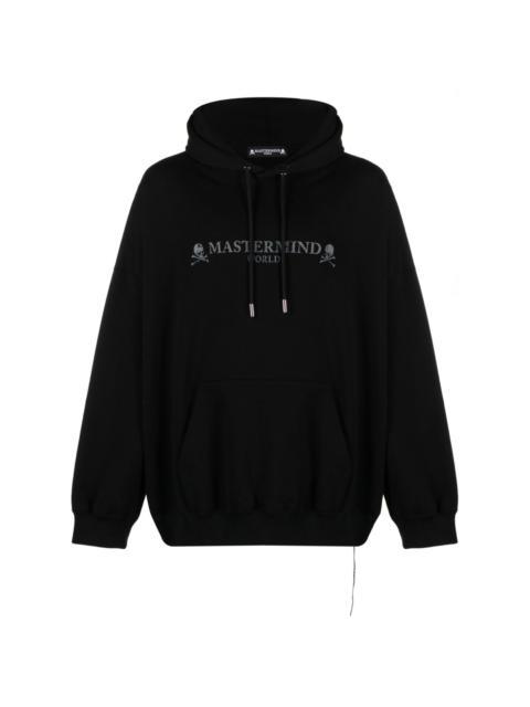 MASTERMIND WORLD logo-print cotton drawstring hoodie