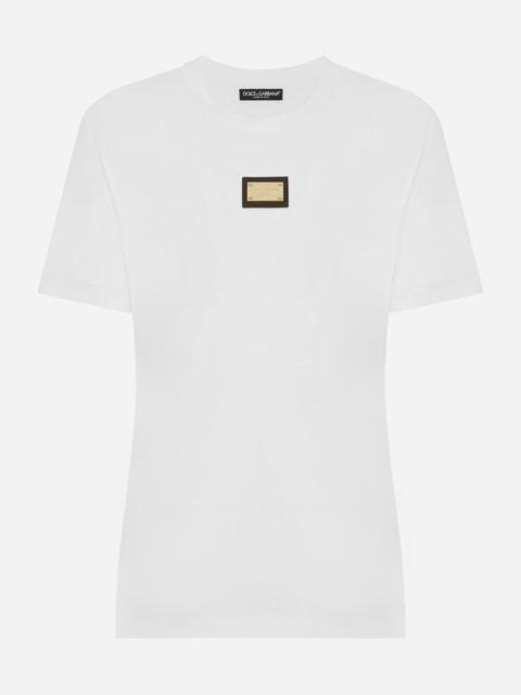 Dolce & Gabbana Jersey T-shirt with DG logo tag