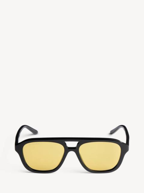 Men's Daily Pilot Sunglasses in Black/yellow