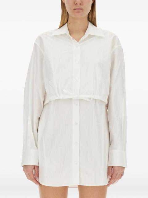 alexanderwang.t drawstring mini shirt dress