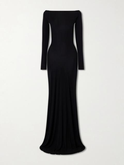 ALEX PERRY Open-back Jersey Gown