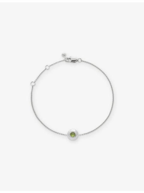 MONICA VINADER August Birthstone Peridot and Sterling-Silver Bracelet