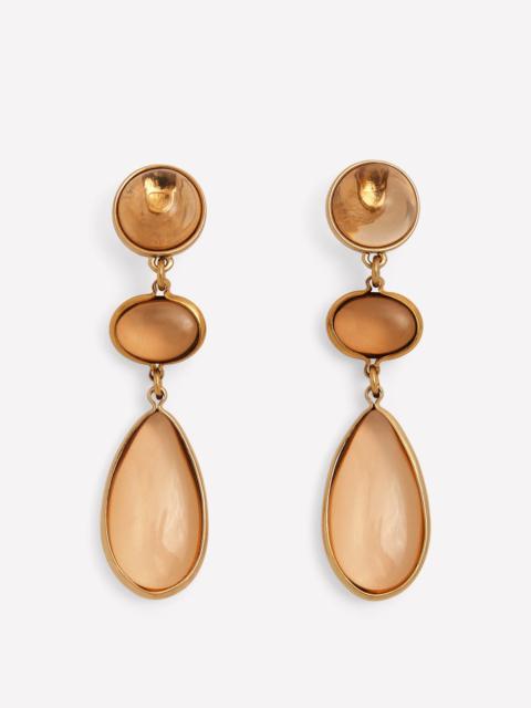 BODEN Jewel Tear Earrings-Topaz